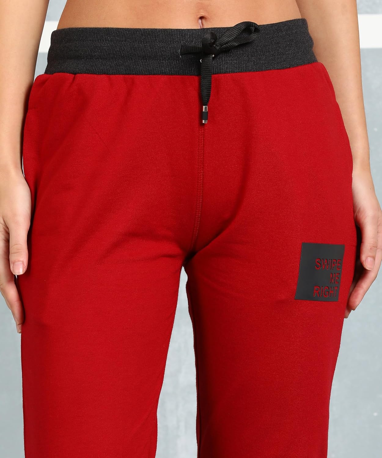 Alan Jones Clothing Women's Solid Slim Fit Joggers Track Pants