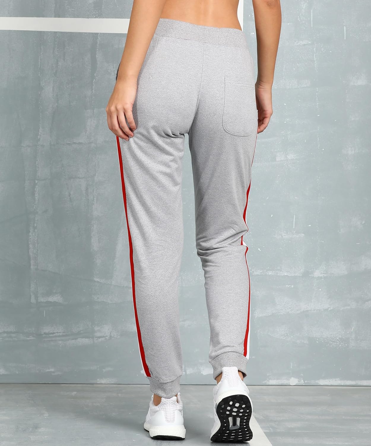 Alan Jones Clothing Women's Slim Fit Taped Joggers Track Pant
