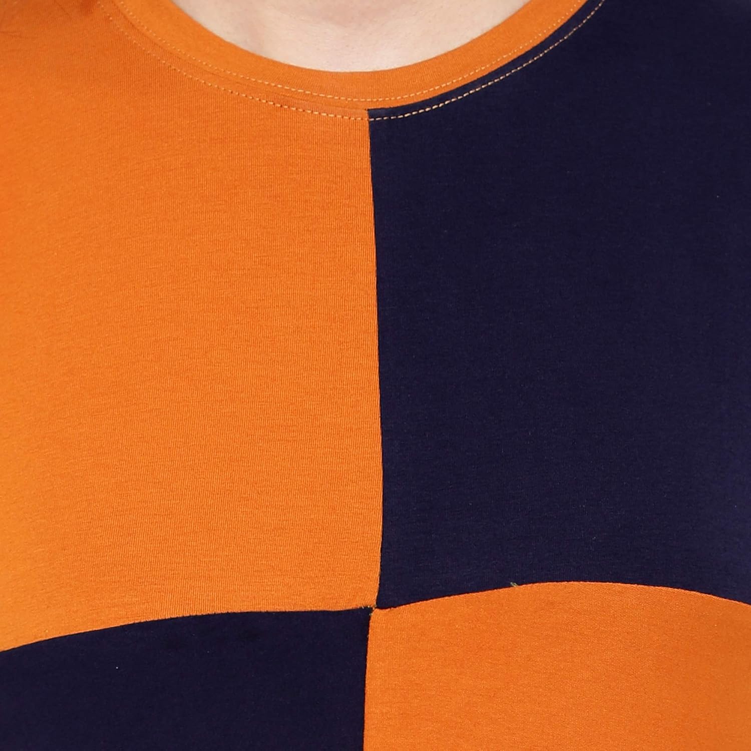 GRECIILOOKS Women's New Check Plain Lycra 3/4 Sleeve Regular Fit Top