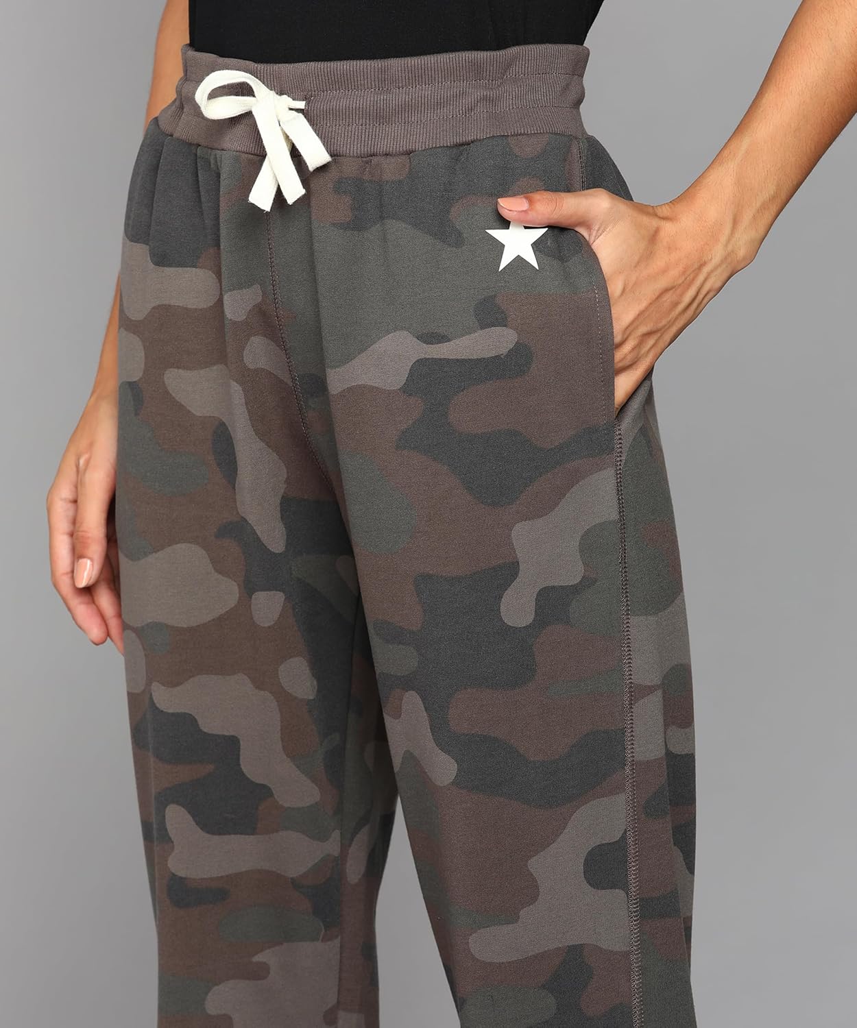 Alan Jones Clothing Women's Slim Fit Poly Cotton Track Pant