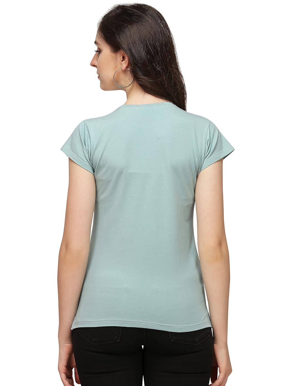 GRECIILOOKS Women's Regular Fit Printed Top Women's Regular Fit Printed Top T-Shirt