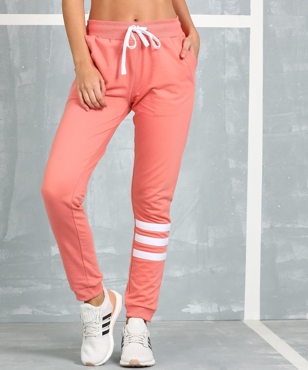 Alan Jones Clothing Women's Solid Slim Fit Joggers Track Pant