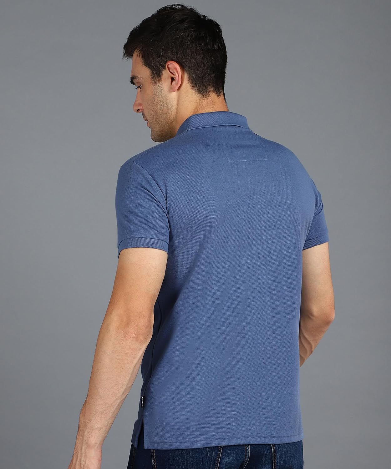 Alan Jones Clothing Men's Solid Slim Fit Polo T-Shirt-5