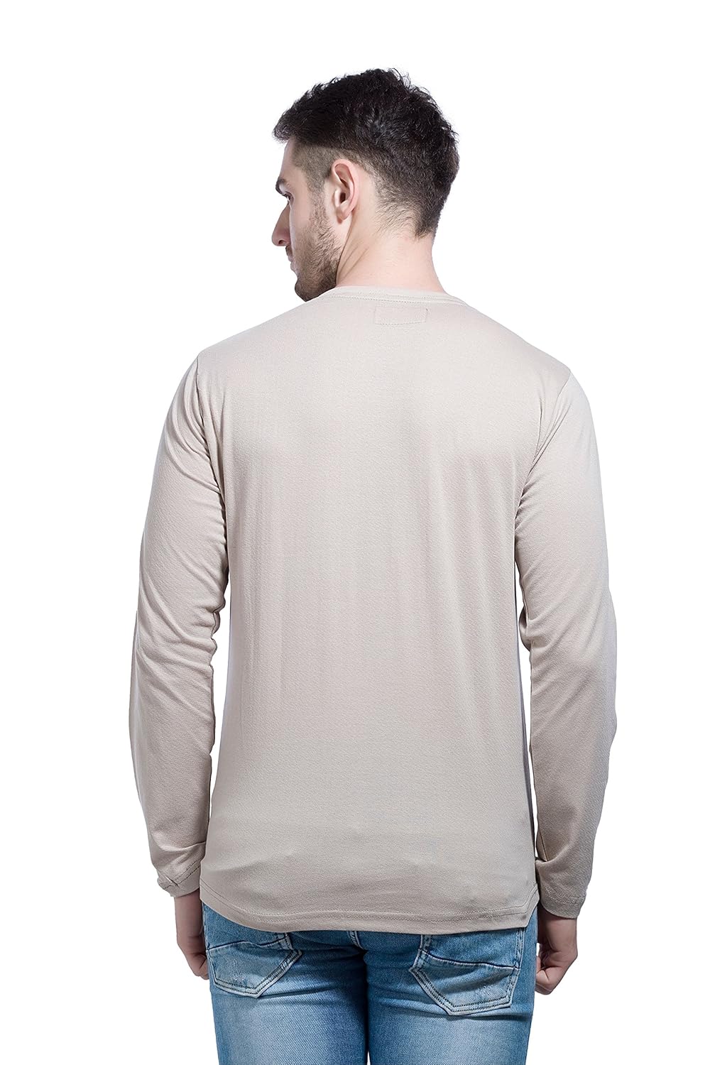 Alan Jones Clothing Men's Cotton Full Sleeves Printed Slim Fit T-Shirt-3