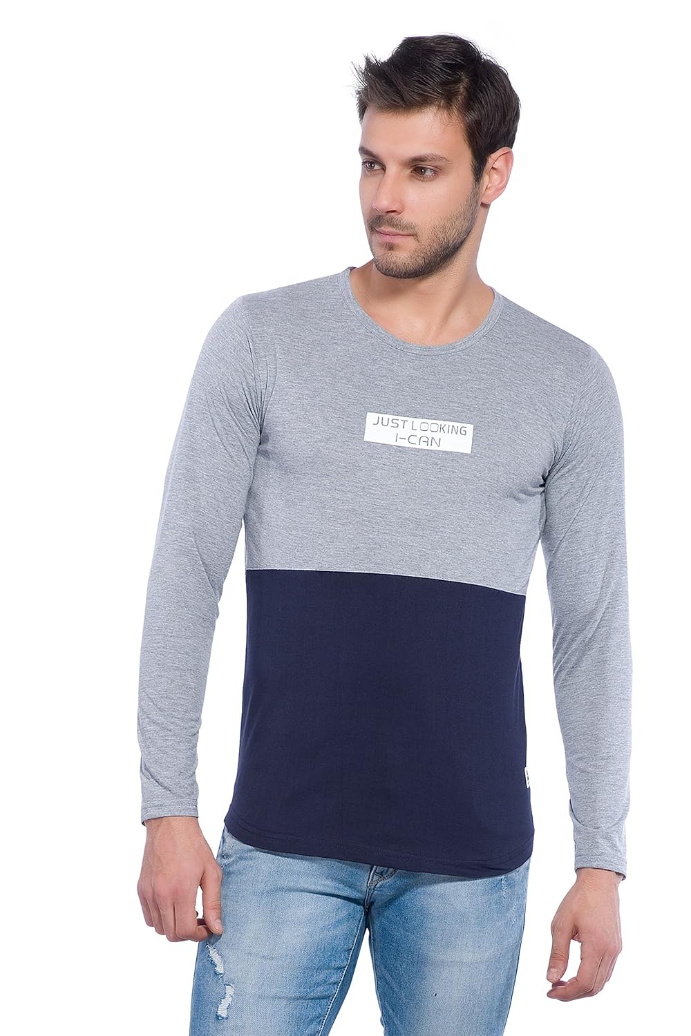 Alan Jones Clothing Alan Jones Men's Cotton Solid Slim Fit T-Shirt-1