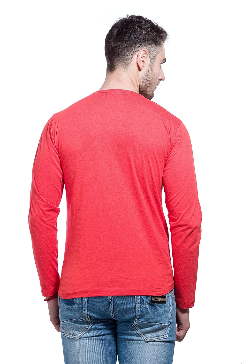 Alan Jones Clothing Men's Cotton Full Sleeves Printed Slim Fit T-Shirt-3