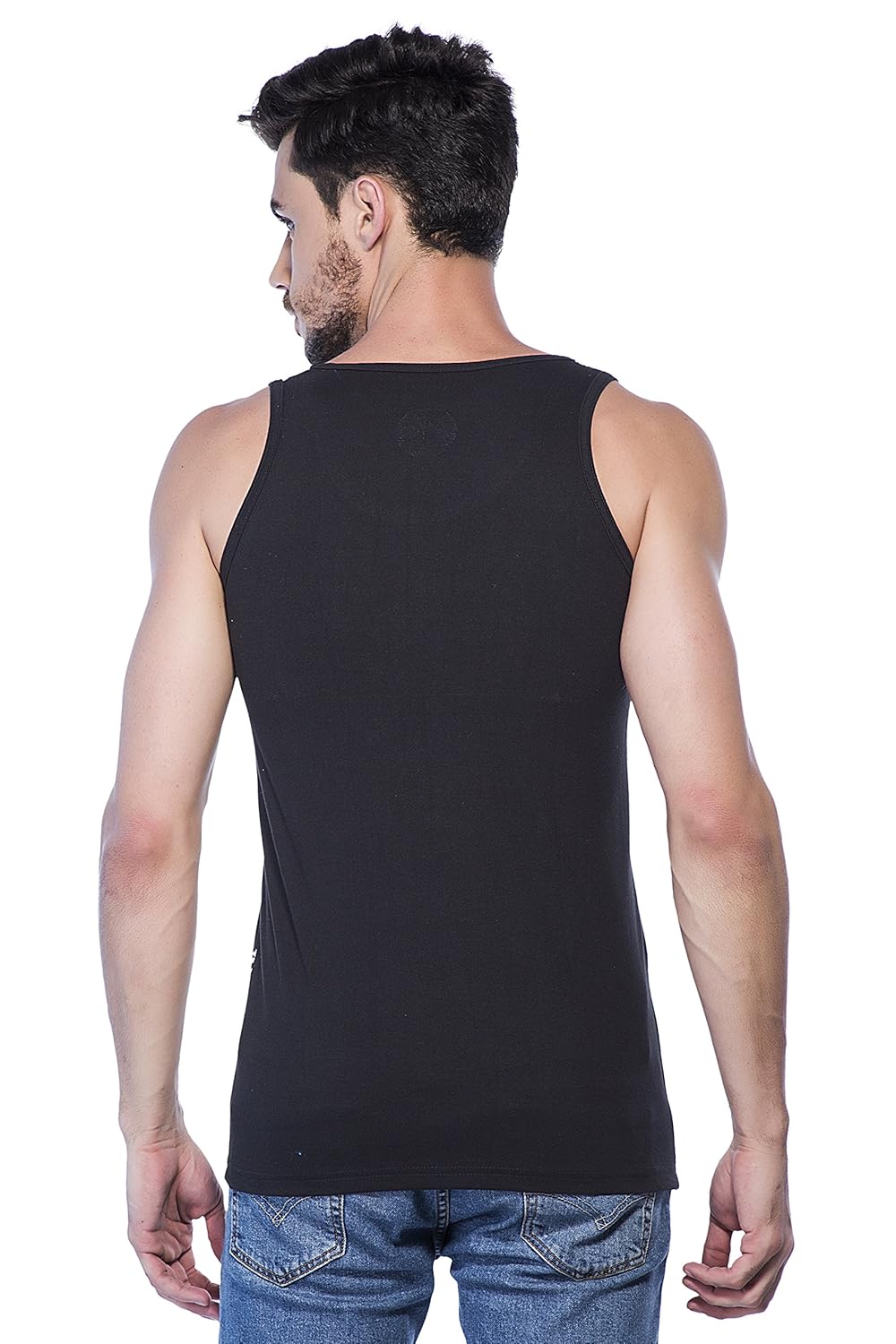 Alan Jones Clothing Men's Cotton Slim Fit Sando Vest-4