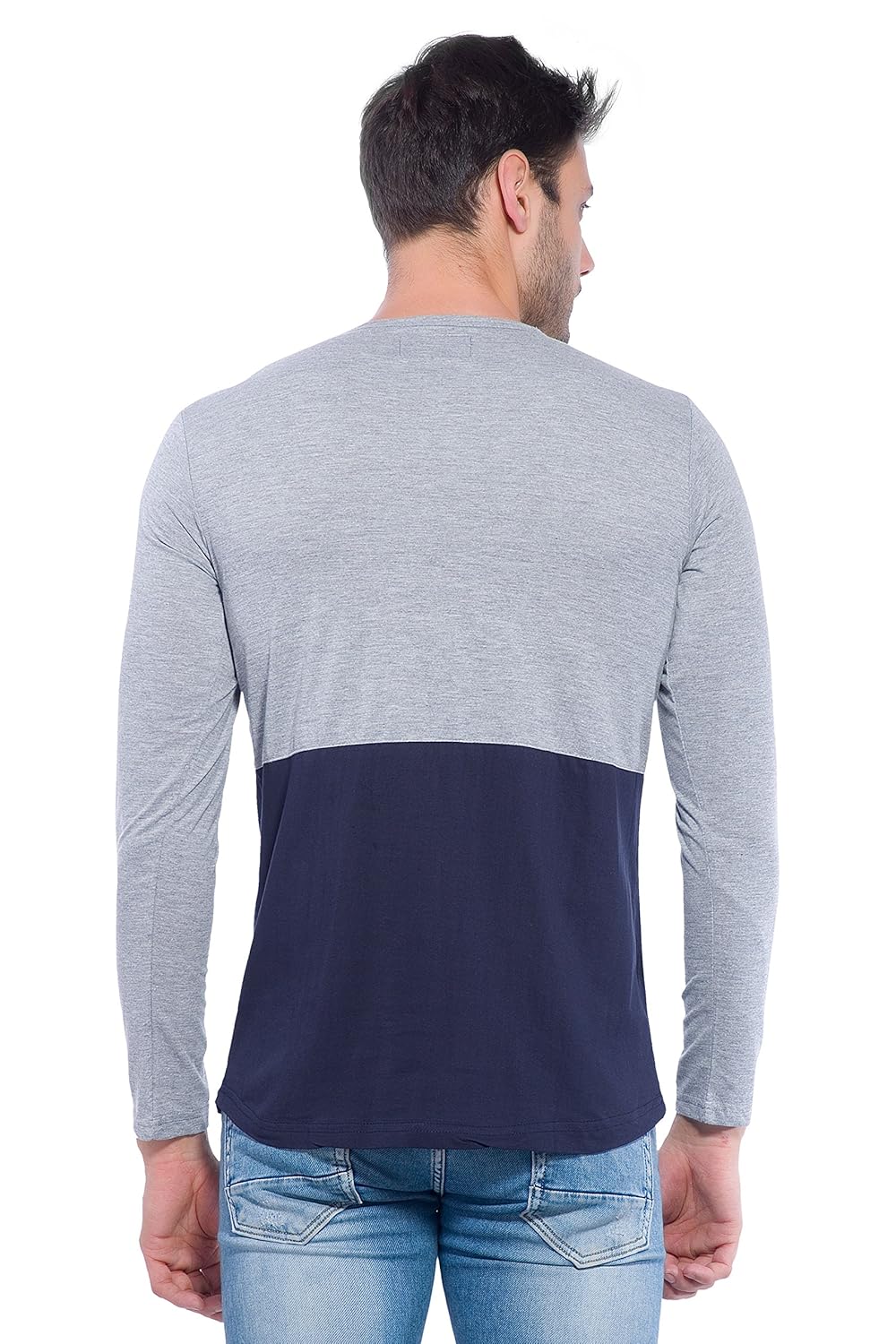 Alan Jones Clothing Alan Jones Men's Cotton Solid Slim Fit T-Shirt-2