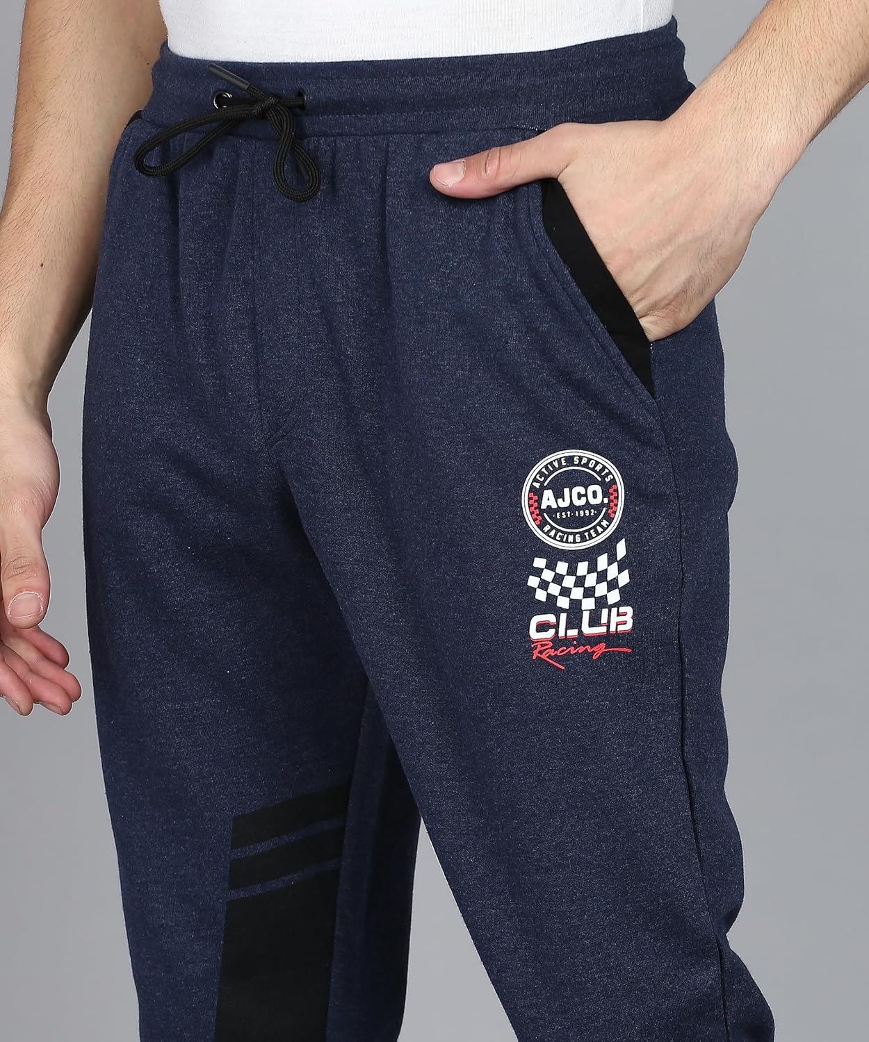 Alan Jones Clothing Men's Printed Cotton Joggers Track Pant