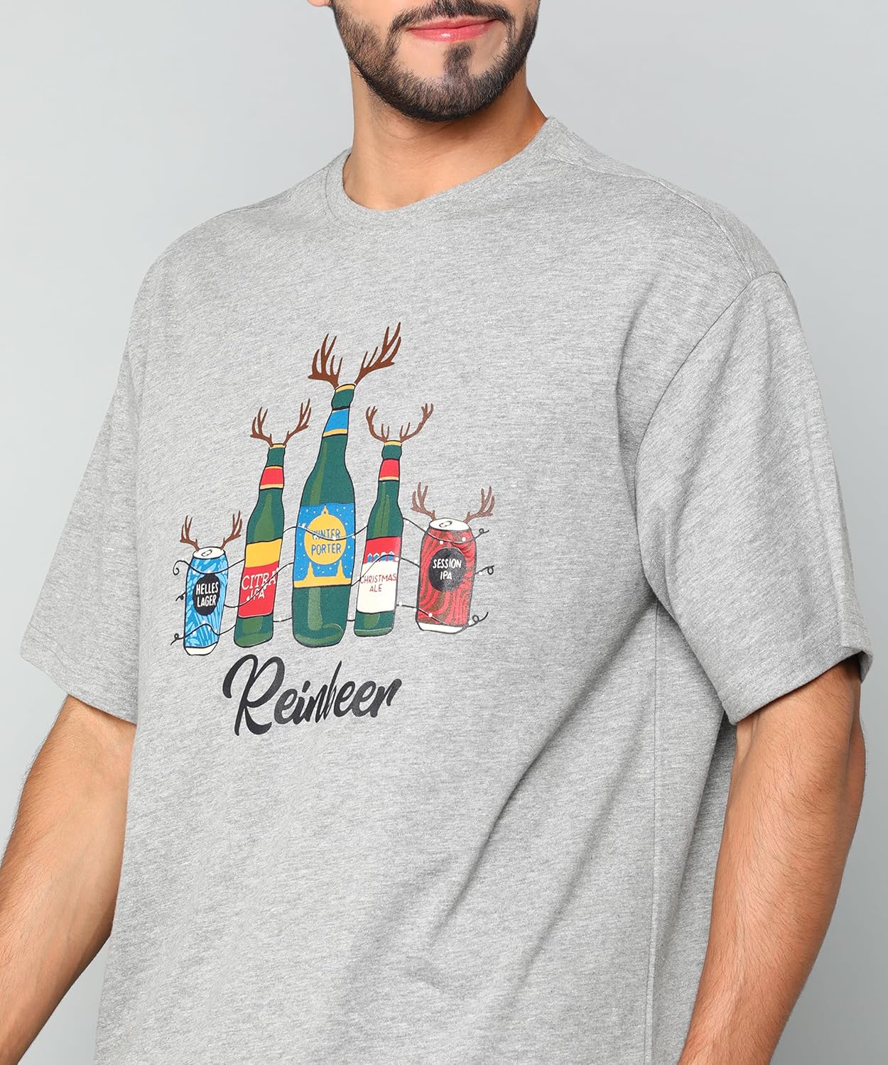 Alan Jones Clothing Men's Printed Premium Heavy Gauge Cotton Oversized T-Shirt-5