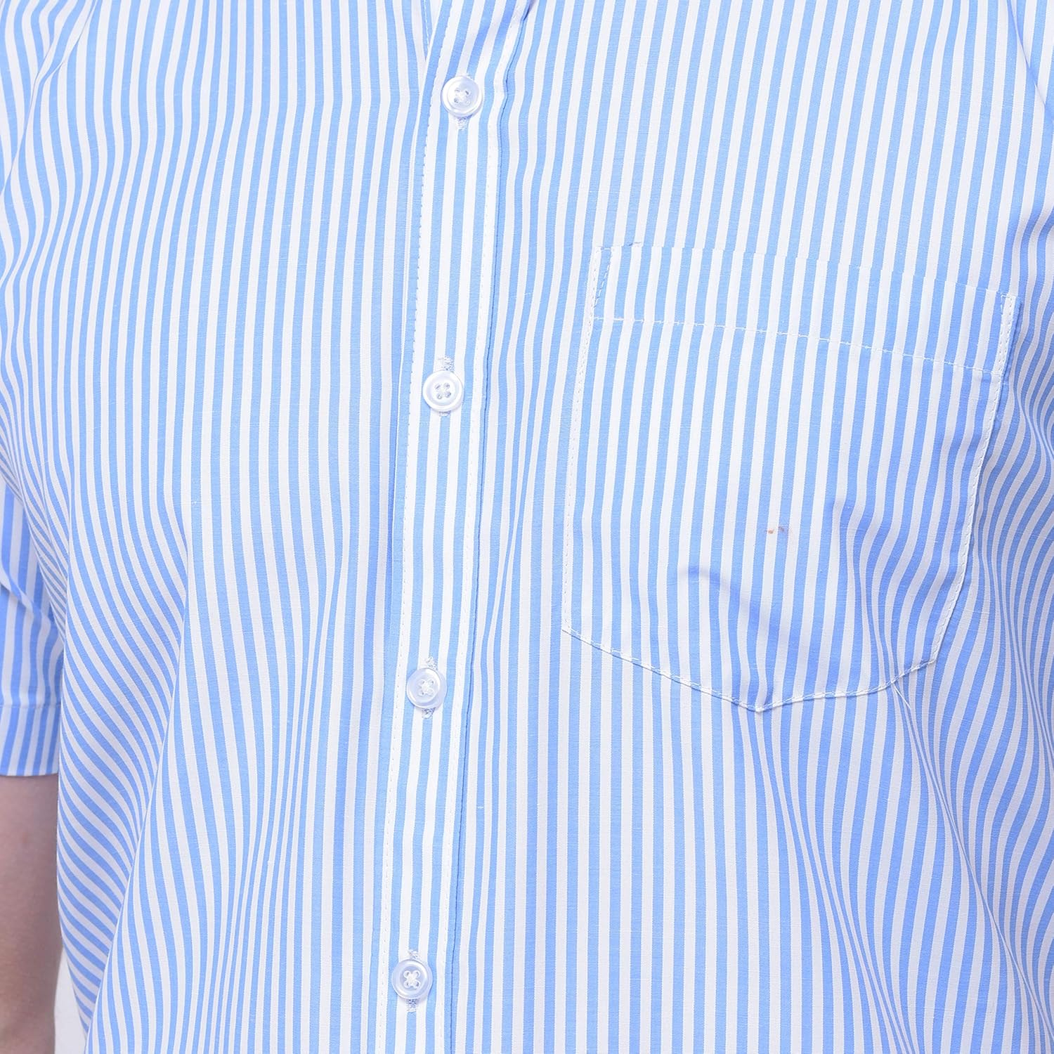 Accox Men's Cotton Striped Formal Shirt (B0855S5W2M)