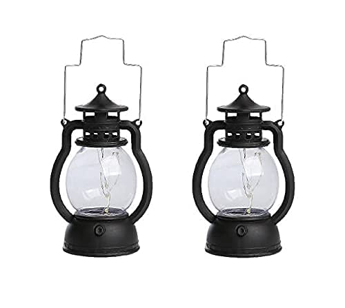 SATYAM KRAFT 4 Piece Acrylic Antique Lamp Hurricane Wall Hanging LED String Light Holders Perfect for Home Decor, Diwali Decor, Gifts, Bedrooms, and Living Rooms (Yellow)