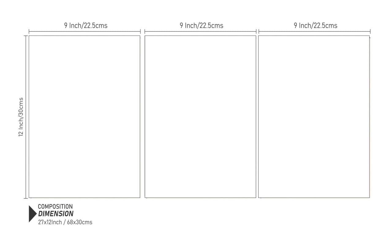 SAF Engineered Wood Figures;Landscapes;Religion;Flowers;Abstract Home Decor, Multicolor, Print, 27 Inch X 12 Inch