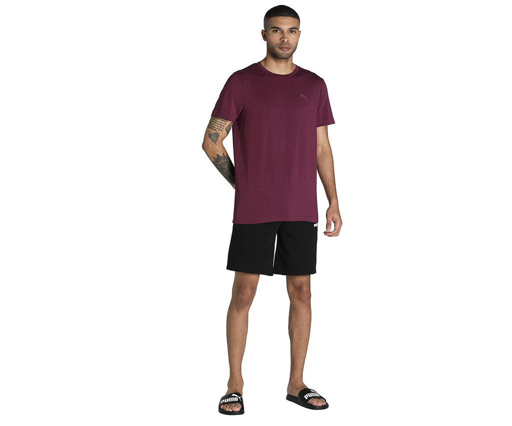Puma Men's Solid Regular Fit T-Shirt