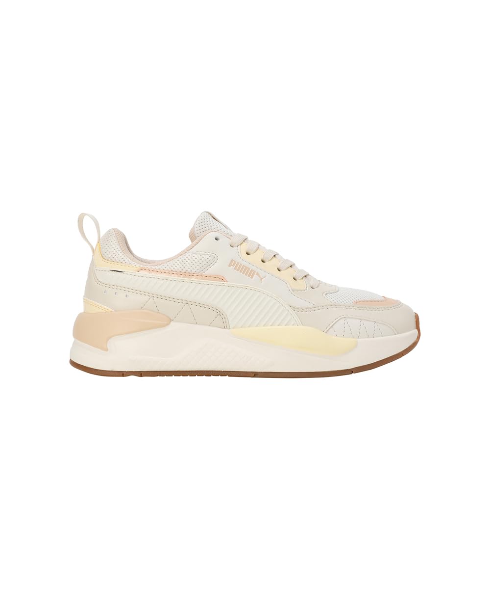 Puma Unisex-Adult X-Ray 2 Square Alpine Snow-Frosted Ivory-Cashew Sneaker