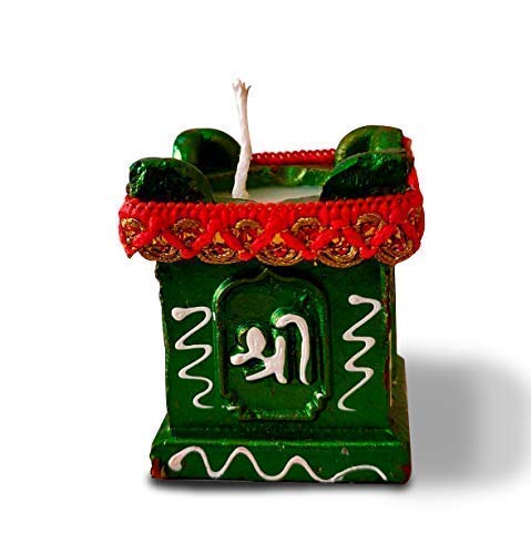 Perpetual Tulsi Diya for Diwali Decoration Handmade | Earthen Clay Terracotta Decorative Diya 4 Pcs Set | Tealight Candle Festival Diya Oil Lamps | Pooja Purpose Outdoor Indoor | Handmade | Best Gift