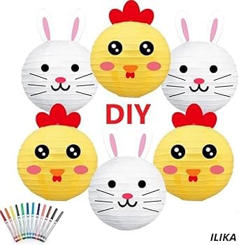 Wagela Round Hanging Ball Paper Hanging Lantern Paper Lamp | Balcony Decoration Items Outdoor | Light Lamp | Hanging Lamp | Lantern Paper Lamp for Decoration at Party Birthday Diwali. (White, 10pcs)