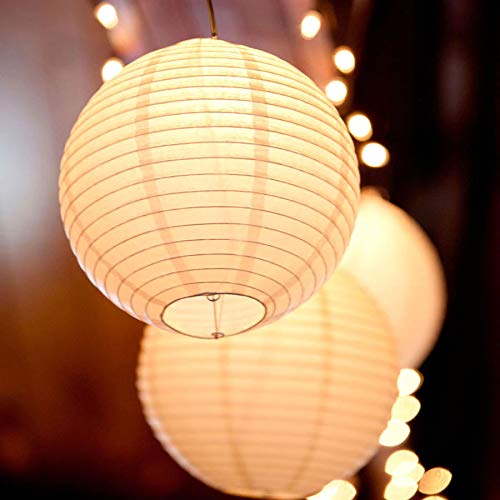 Cloth Lanterns for Diwali Party Weddings Decorations, Round Hanging Ball Pack of 10 Lanterns Fabric Lanterns