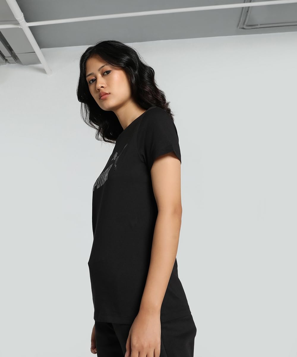 Puma Women's Printed Regular Fit T-Shirt