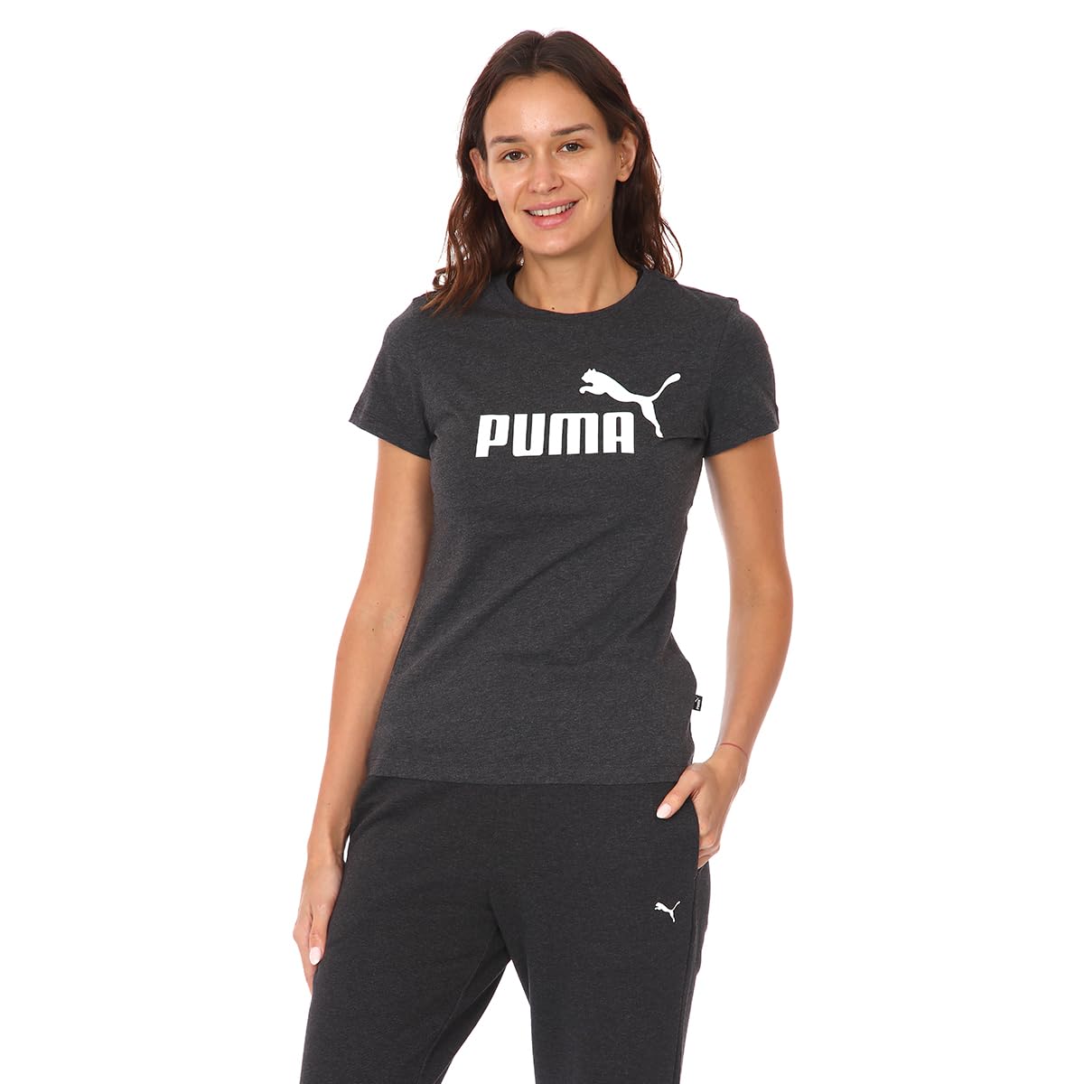 Puma Womens Regular Cotton Essential Logo Tee