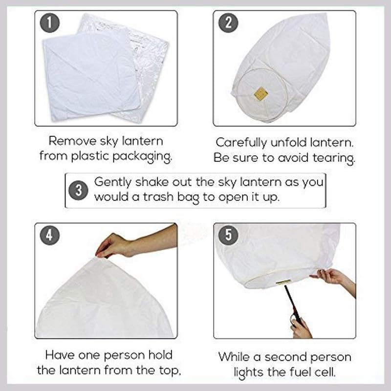 2VRN Paper Sky Lanterns Multicolour Wishing Hot Air Balloon/Flying Night Sky Candle for Diwali/Christmas/Marriage/Birthday/Pack of 4(Sky Lanterns-VRN2