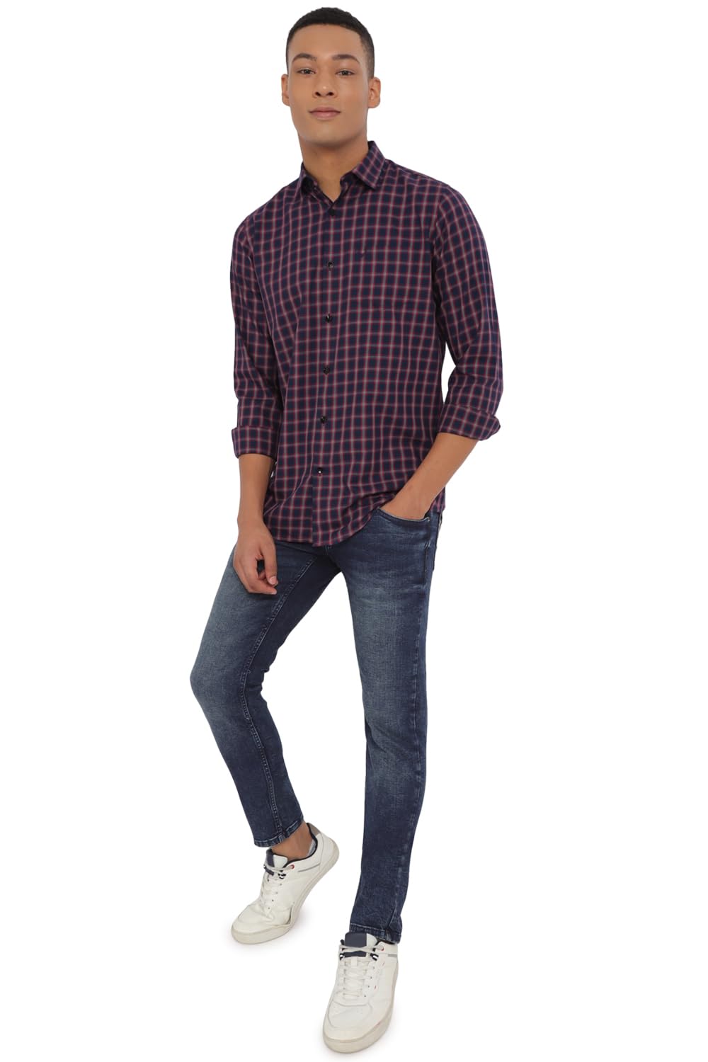 Allen Solly Men's Checkered Slim Fit Shirt
