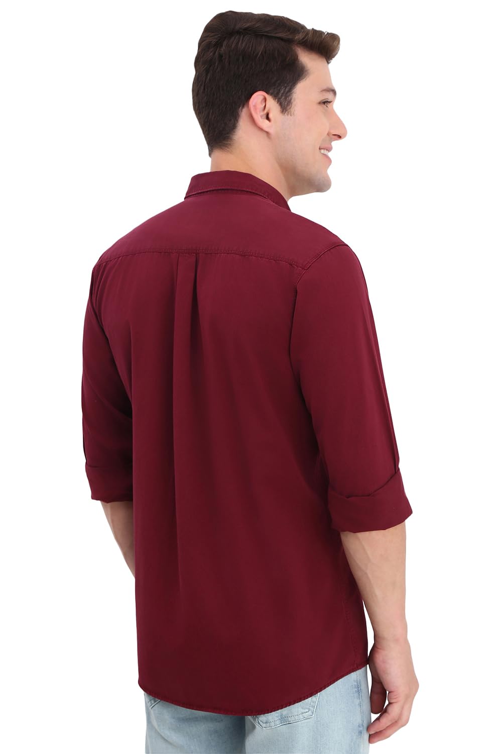 Allen Solly Men's Solid Regular Fit Shirt