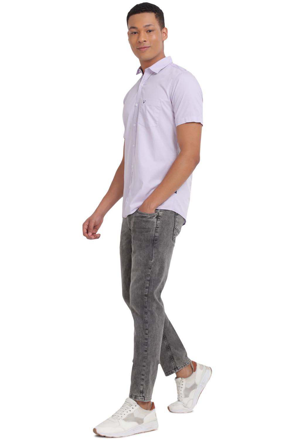 Allen Solly Men's Solid Regular Fit Shirt