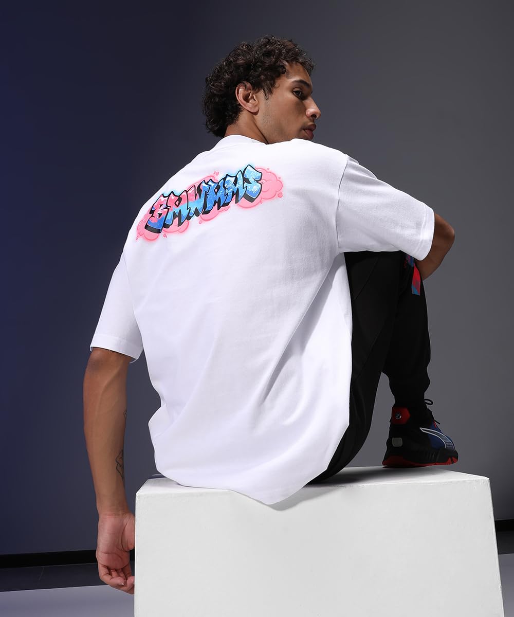 Puma Men's Printed Oversized Fit T-Shirt