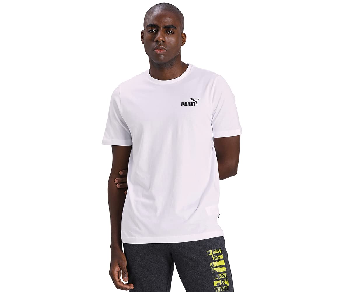 Puma Mens Regular Cotton Essential Small Logo Tee