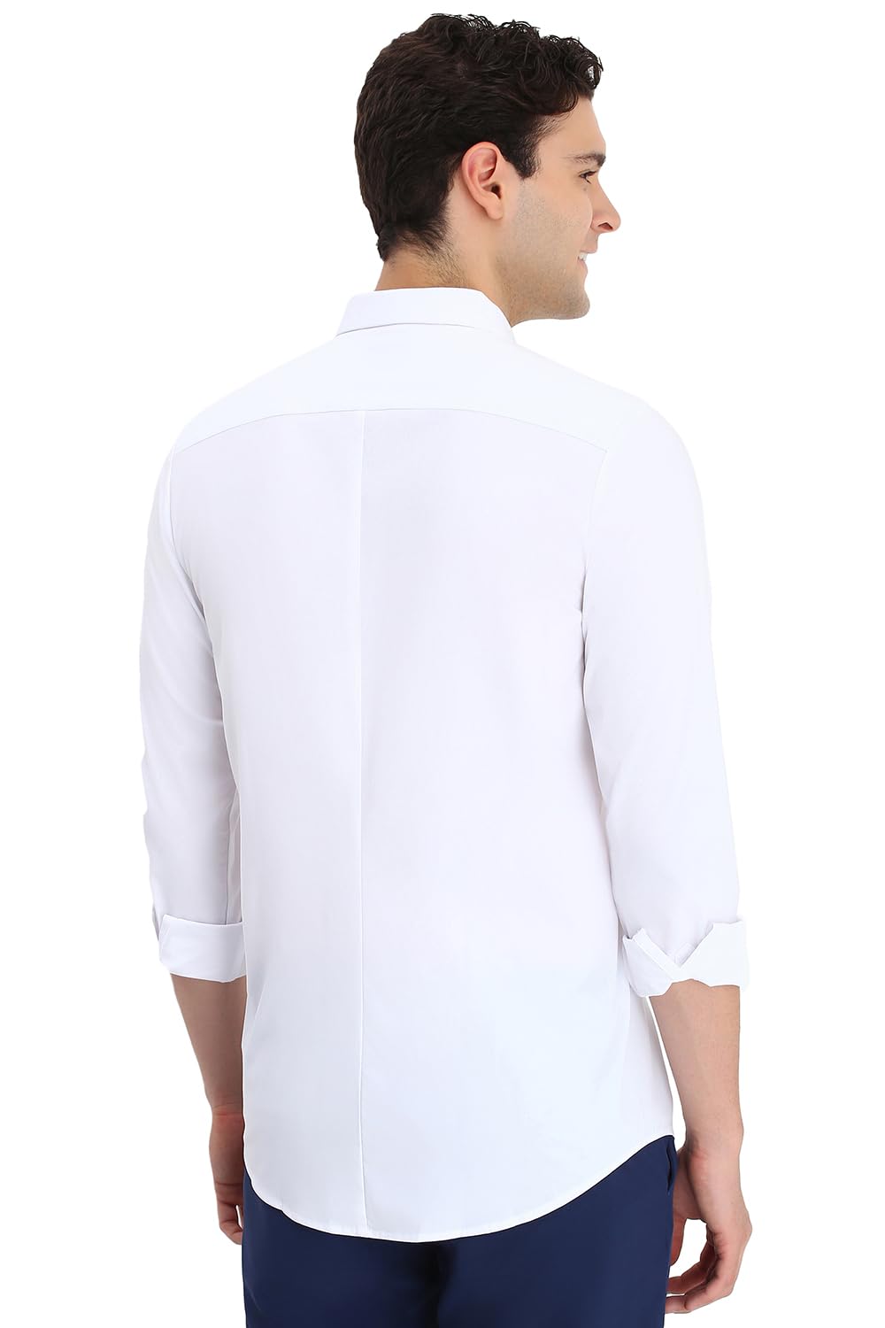 Allen Solly Men's Slim Fit Solid Full Sleeves Casual Shirts