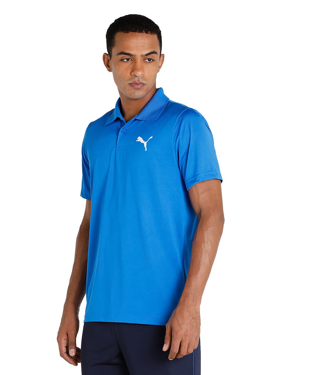 Puma Men's Polyester Collared Neck Regular Fit T-Shirt