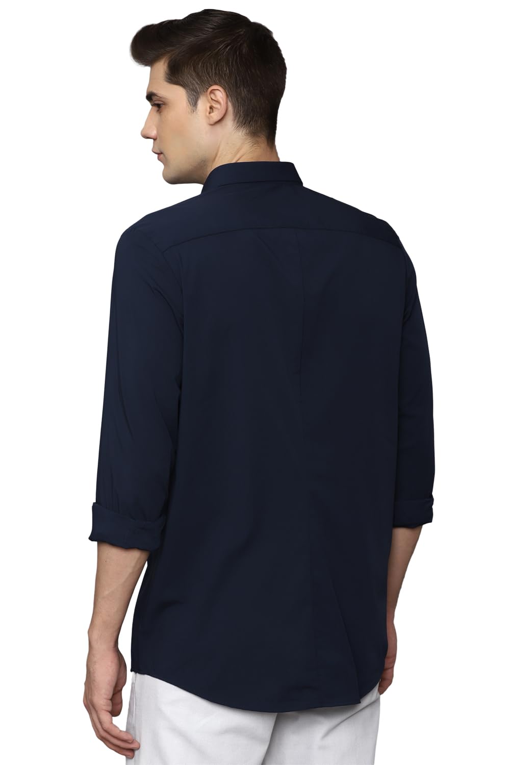 Allen Solly Men's Slim Fit Solid Full Sleeves Casual Shirts