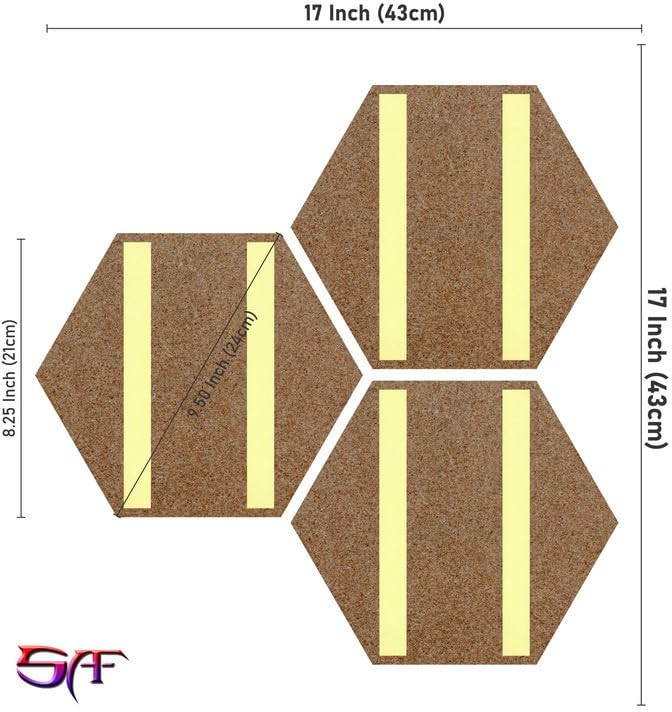 SAF paintings couple walking UV Textured MDF Set of 3 Hexagon Painting 17 Inch X 17 Inch SANFHX128