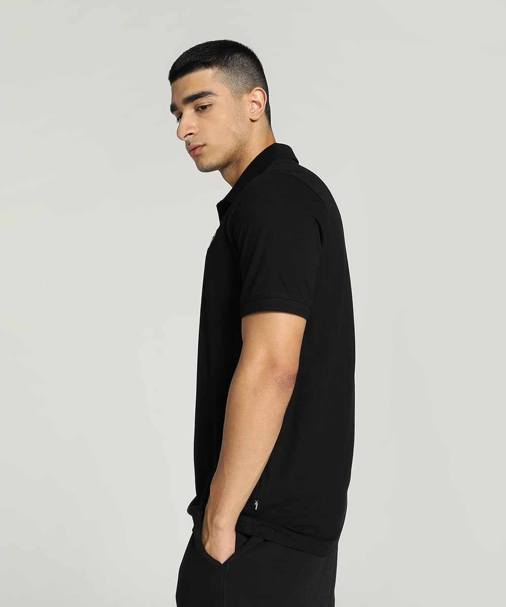 Puma Mens Regular Cotton Essential Logo Polo
