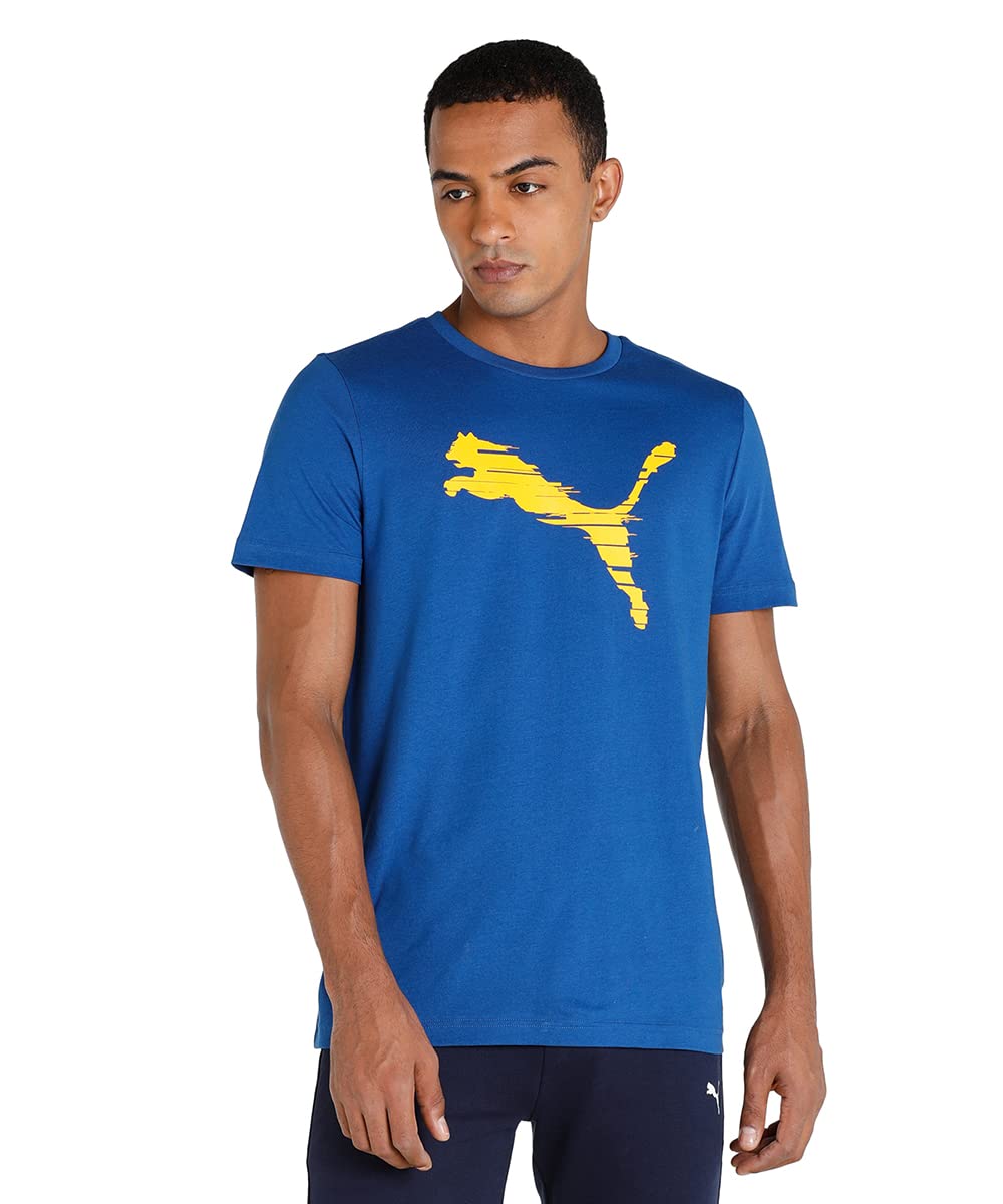 Puma Men's Regular Fit T-Shirt with Graphic Print Logo