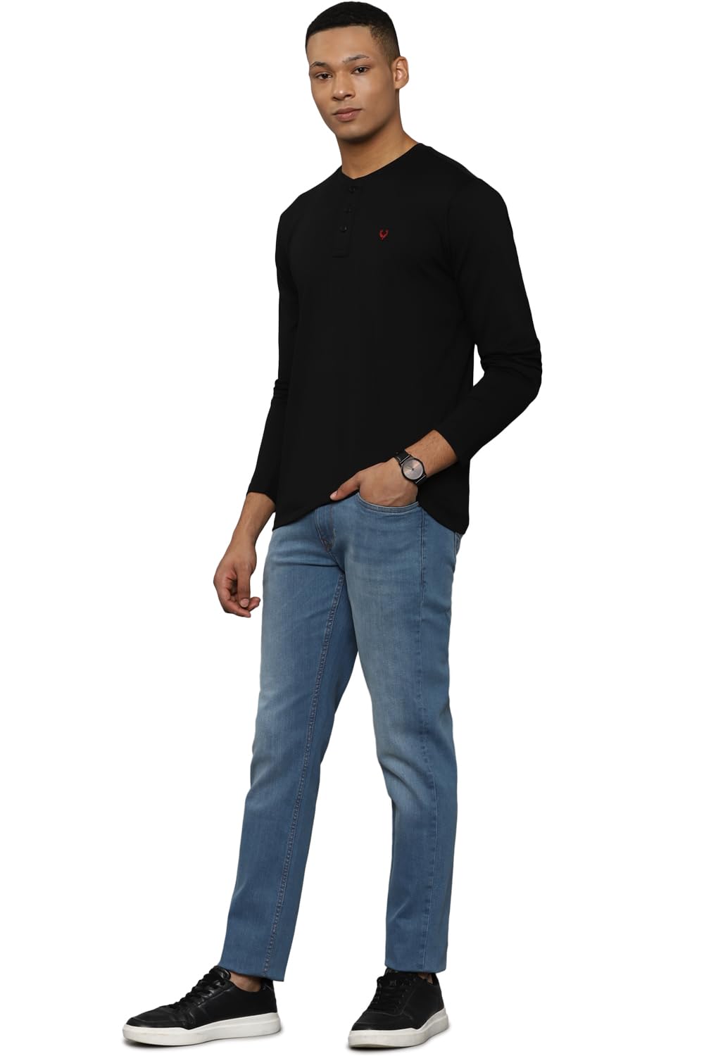 Allen Solly Men's Solid Regular Fit T-Shirt