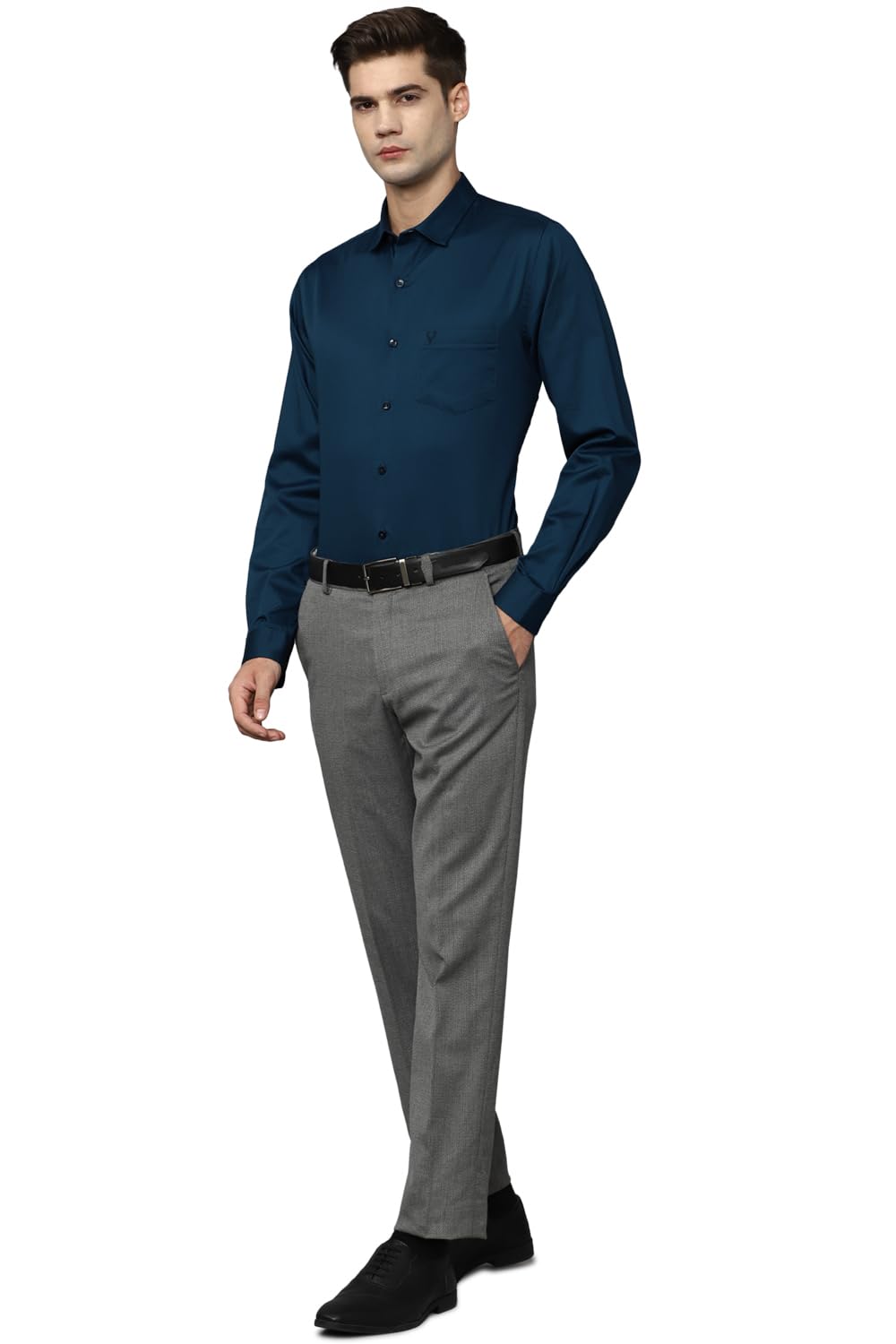Allen Solly Men's Solid Regular Fit Shirt