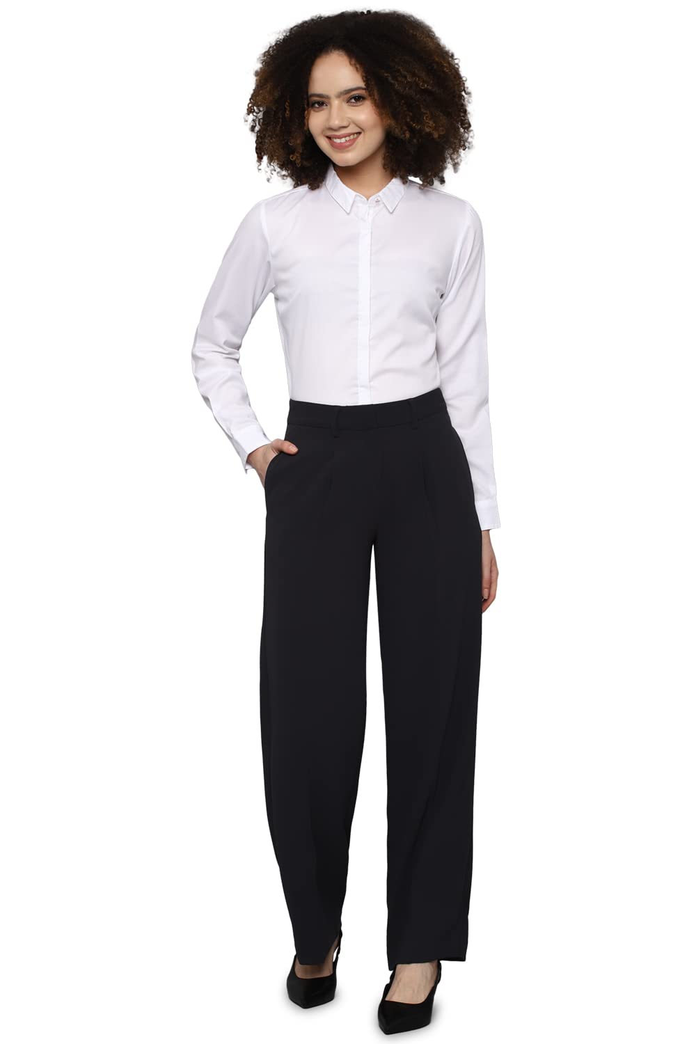 Allen Solly Women's Plain Full Sleeve Casual Shirt