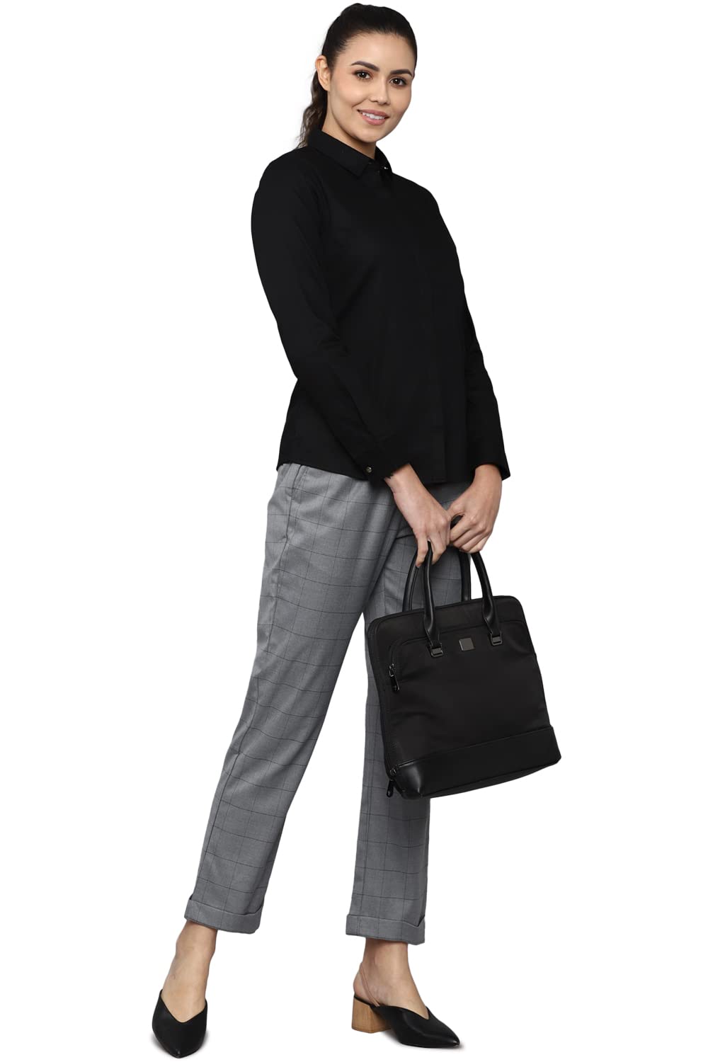 Allen Solly Women's Plain Full Sleeve Casual Shirt