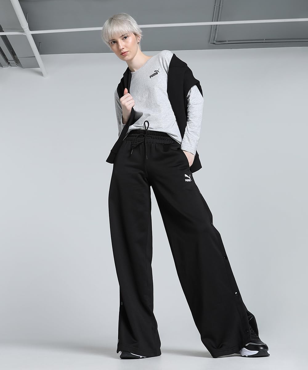 Puma Women's Solid Regular Fit T-Shirt