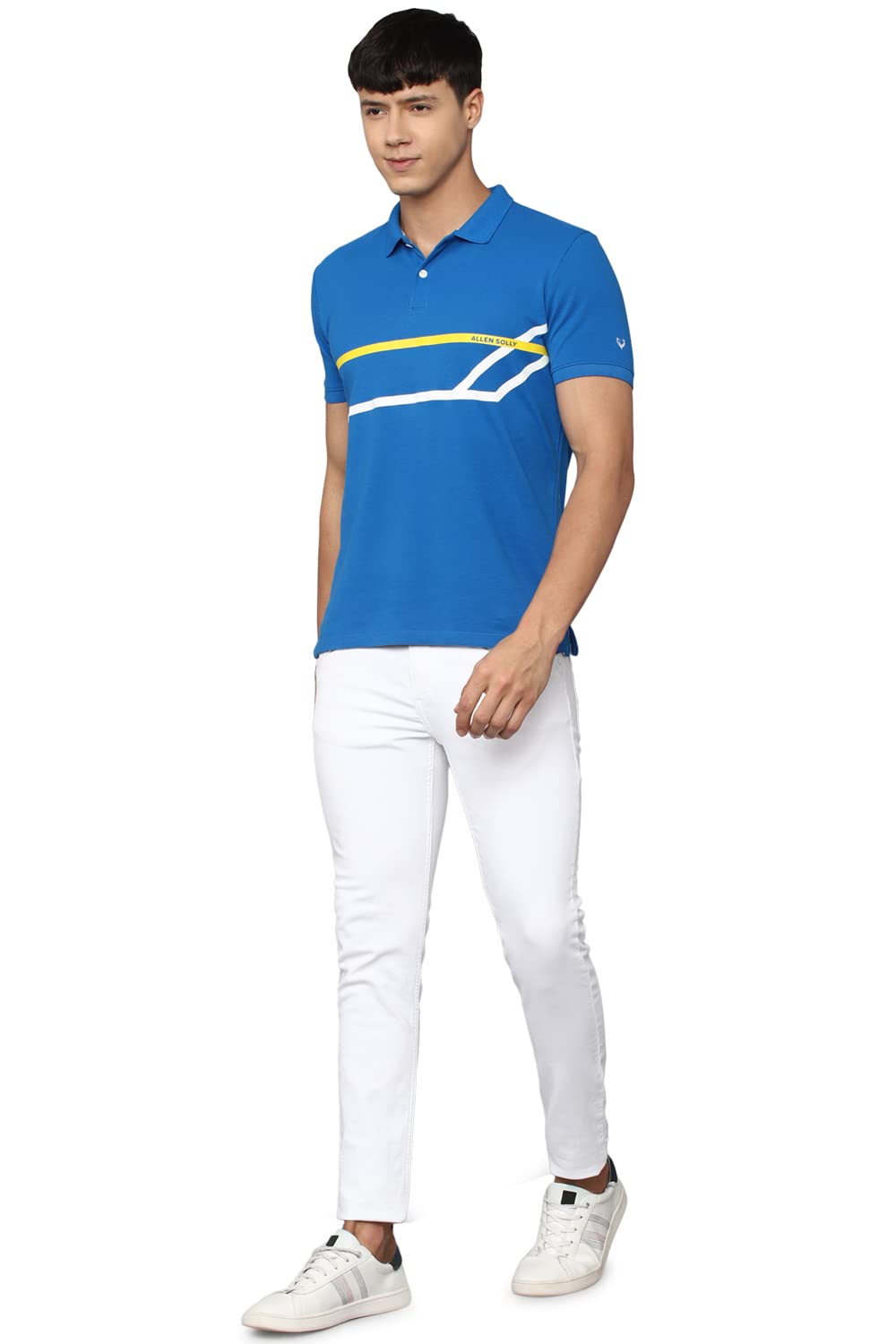 Allen Solly Men's Solid Regular Fit Polo T-Shirt