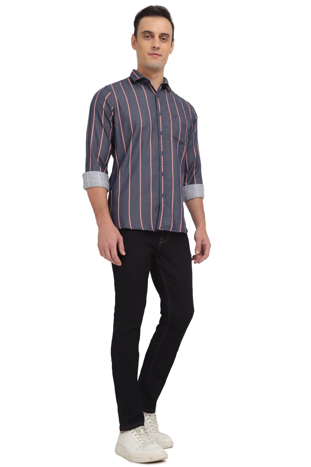 Allen Solly Men's Striped Regular Fit Shirt