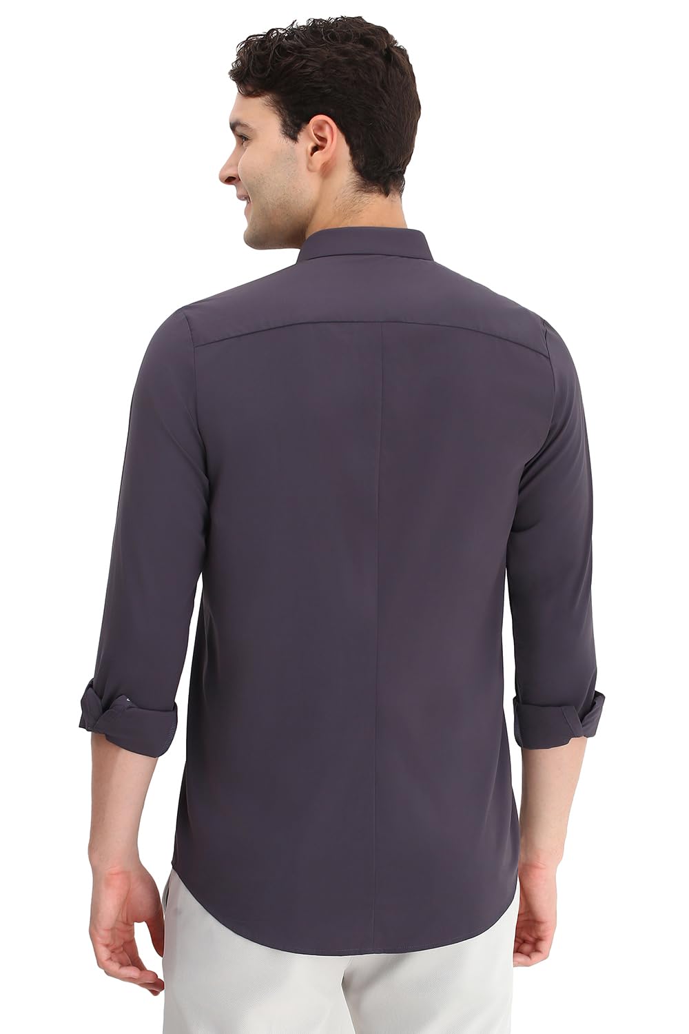 Allen Solly Men's Slim Fit Solid Full Sleeves Casual Shirts