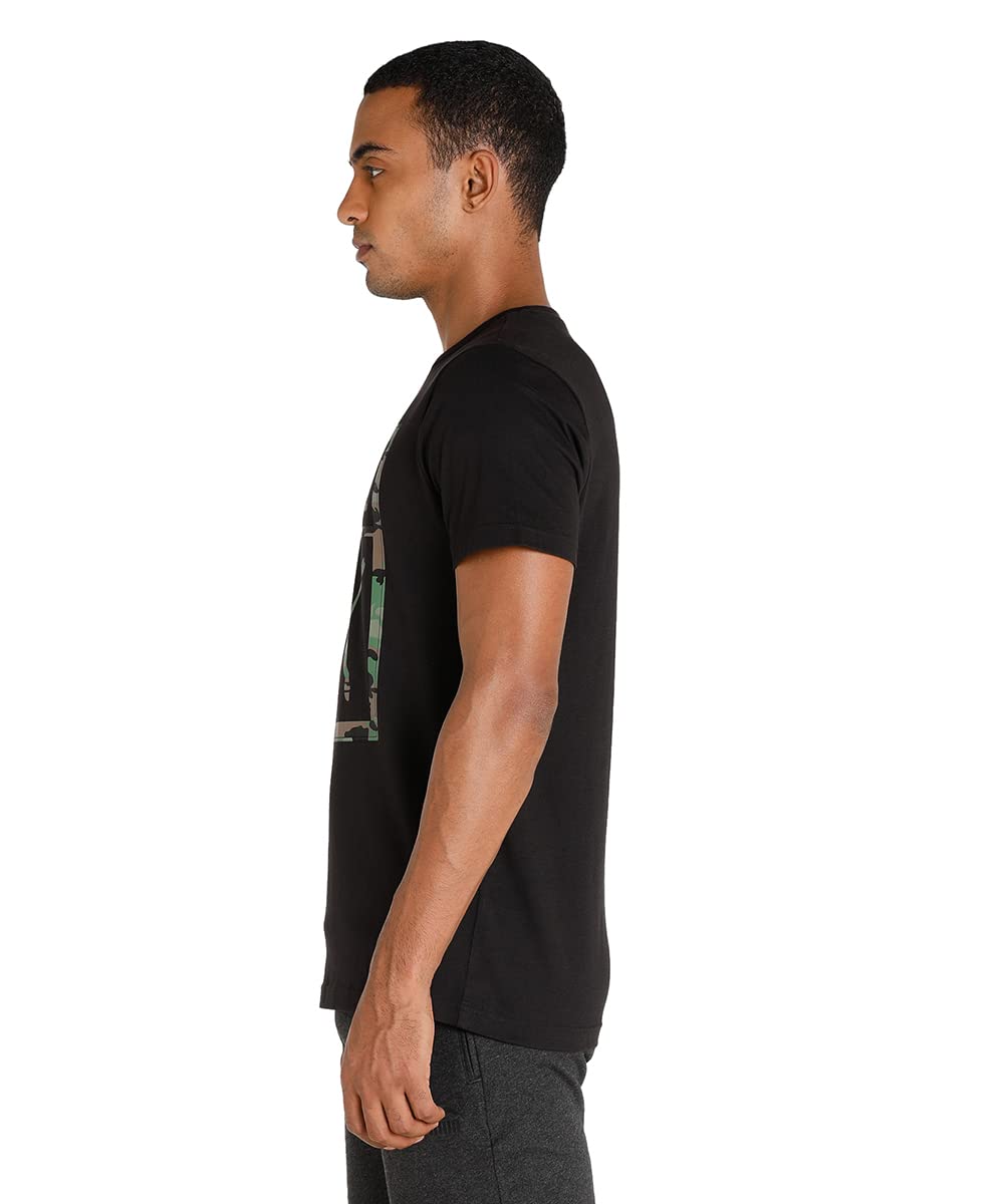 Puma Mens Slim Cotton Camo Box Tee