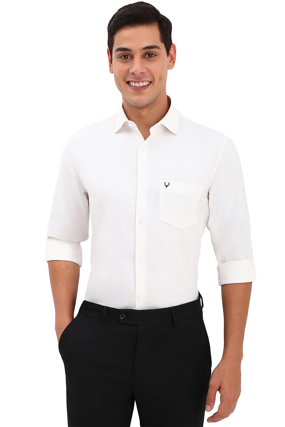 Allen Solly Men's Solid Slim Fit Shirt