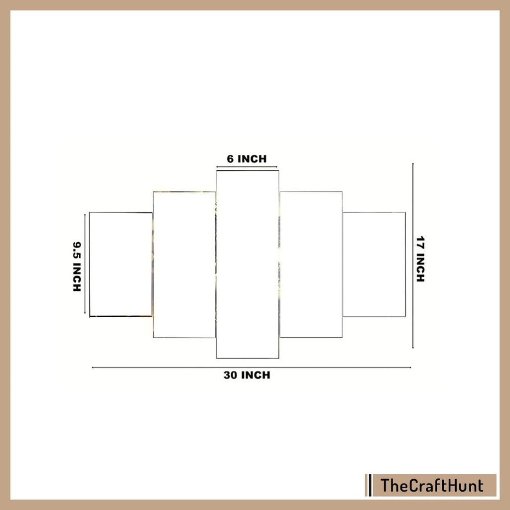 perpetual Radha Krishna Paintings for Wall Decoration - Set Of Five, 3d Scenery Vastu Painting for Living Room Large Size with Frames for Home Decoration, Hotel, Office (75 CM X 43 CM) K5D
