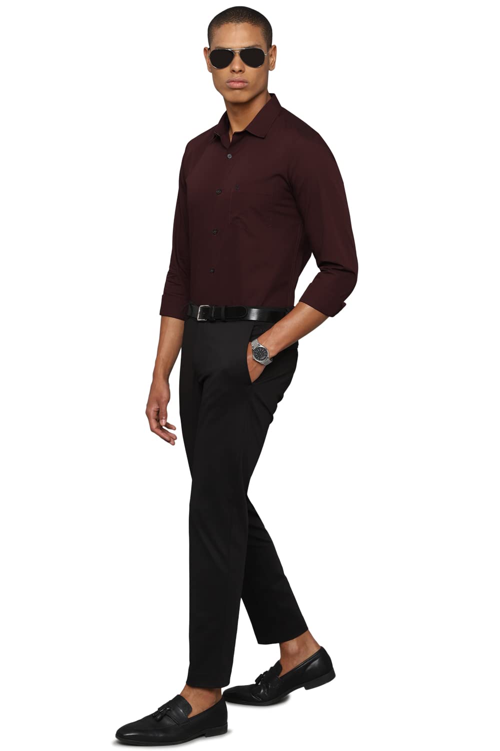 Allen Solly Men's Solid Regular Fit Shirt