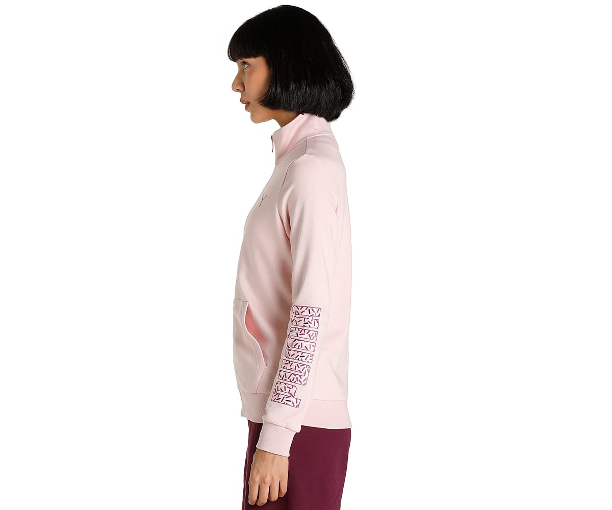 Puma Women's Cotton Blend Graphic Standard Length Western Regular Jacket