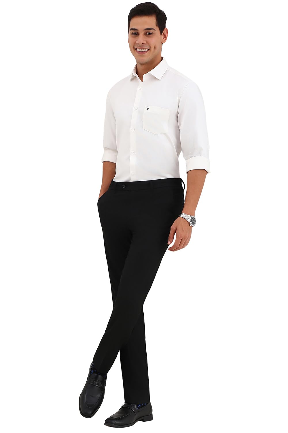 Allen Solly Men's Solid Slim Fit Shirt